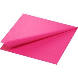 125 tovaglioli 3 strati 40x40 1/4 di fuchsia