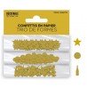 Trio de confettis en papier, Or