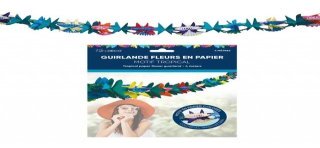 Guirlande fleur Tropical, 4m