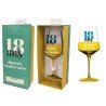 1 Verre à vin avec âge et coffret cadeau