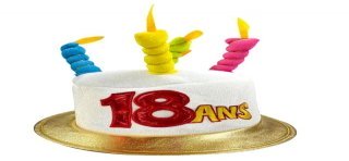 1 Chapeau anniversaire avec âge