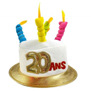 1 Chapeau anniversaire avec âge