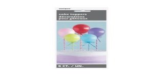 Décoration gâteaux cake topper 5 mini ballons 12.7 cm
