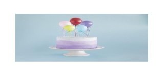 Décoration gâteaux cake topper 5 mini ballons 12.7 cm
