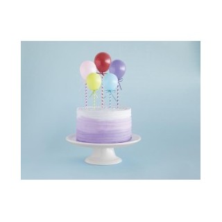 Kuchendekoration – Cake Topper mit 5 Mini-Luftballons, 12,7 cm