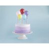 Décoration gâteaux cake topper 5 mini ballons 12.7 cm