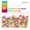 Confettis de table multicolore en papier 80 ans