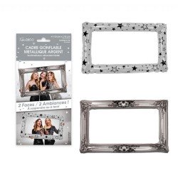 Cornice gonfiabile metallica argento