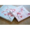 50 Serviettes ouate 33 x 33 cm Cherry Breeze Pink 3 plis
