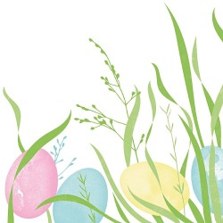 20 Servietten Linclass Ostern 40 x 40 cm, 1/4-fach gefaltet