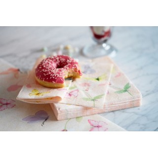 20 Servietten aus Vliesstoff, 33 x 33 cm, Sweet Peach, 3-lagig