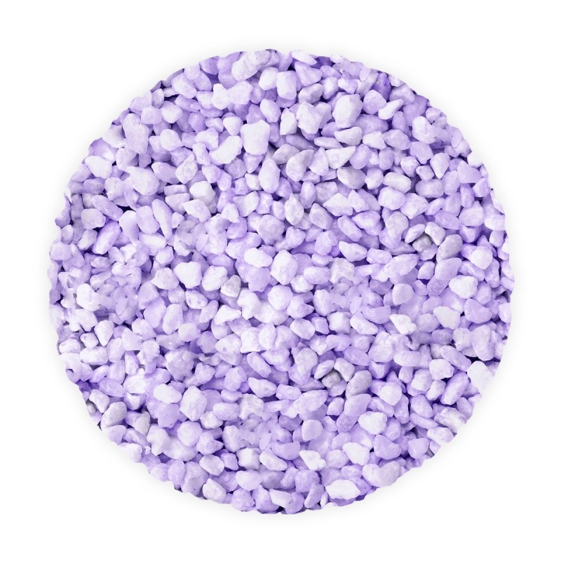 Gravillons couleur parme, 400 grs