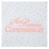 Serviettes " Ma première Communion, 16,5 x 16,5 cm, 3plis,Corail
