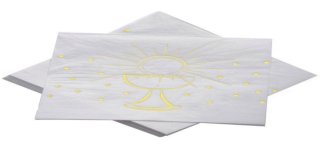 20 dreilagige Servietten in Goldmetallic, 33 cm x 33 cm