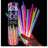 Tube mit 100 fluoreszierenden Armbändern 5 mm x 200 mm, sortierte 20x5 Farben