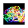 Tubo da 100 bracciali fluorescenti 5 mm x 200 mm assortiti 20x5 colori