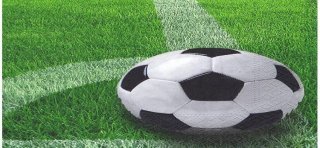 20 serviette FOOTBALL 33x33cm