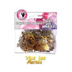 Confettis de table vive les mariés