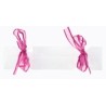 Boîte bonbon transparent avec ruban fuchsia,12x3 cm  , sachet de 4 pièces Boîte bonbon transparent avec ruban fuchsia,12x3 cm  , sachet de 4 pièces