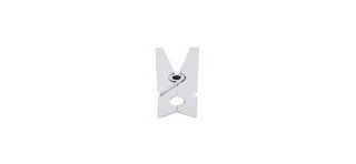 Mini clip in legno, 2,5 cm, busta da 24 pezzi, bianca