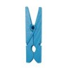 Mini clip in legno, 2,5 cm, busta da 24 pezzi, turchese