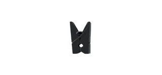 24 Kleine Klammer, Holz, 2,5 cm, schwarz