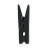 Mini clip in legno, 2,5 cm, busta da 24 pezzi, nero