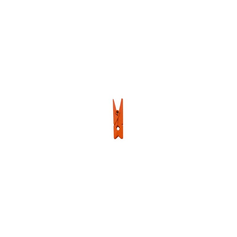 Mini pince en bois, 2,5 cm,sachet de 24 pièces, orange Mini pince en bois, 2,5 cm,sachet de 24 pièces, orange