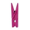 Mini pince en bois, 2,5 cm,sachet de 24 pièces, fuchsia