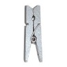 Mini pince en bois, 2,5 cm,sachet de 24 pièces, argent
