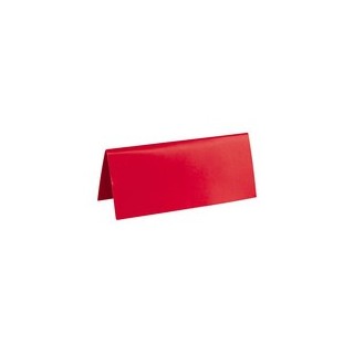 Marque place, carton, 3 x 7 cm, sachet de 10 pièces, rouge
