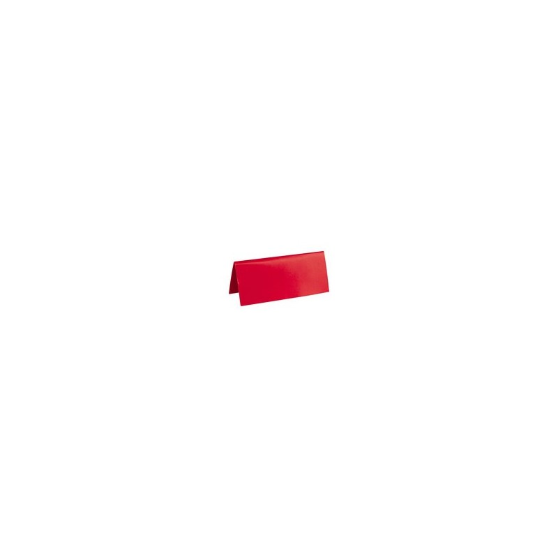 Marque place, carton, 3 x 7 cm, sachet de 10 pièces, rouge