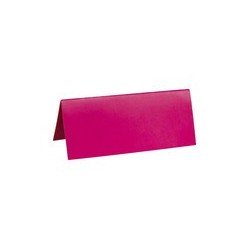 Marque place, carton, 3 x 7 cm, sachet de 10 pièces, fuchsia