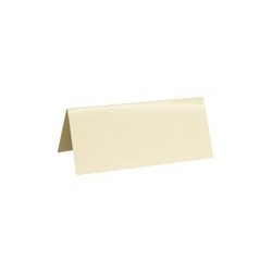 Marque place, carton, 3 x 7 cm, sachet de 10 pièces, ivoire