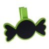Bonbon sur pince, bois, 5 x 3,7 cm, sachet de 6 pièces, vert