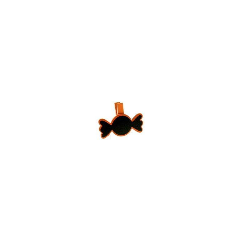 Bonbon sur pince, bois, 5 x 3,7 cm, sachet de 6 pièces, orange Bonbon sur pince, bois, 5 x 3,7 cm, sachet de 6 pièces, orange