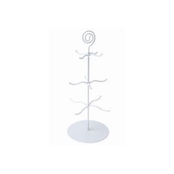 Portant arbre, métal, blanc ,sachet de 1 pièce