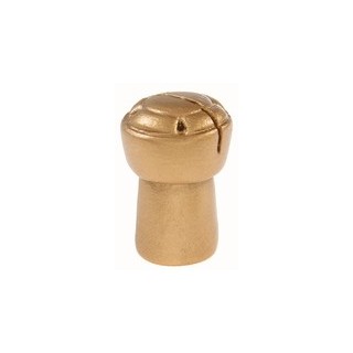Cappellino champagne posto marca, oro, poliresina, 3,3 x 5 cm, confezione da 2 pezzi