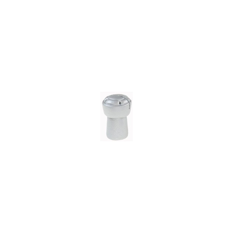 Cappellino champagne posto marca, argento, poliresina, 3,3 x 5 cm, confezione da 2 pezzi