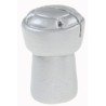 Cappellino champagne posto marca, argento, poliresina, 3,3 x 5 cm, confezione da 2 pezzi
