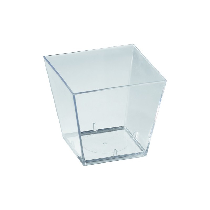 100 Square, PS, 5x5x4 cm, 6 cl