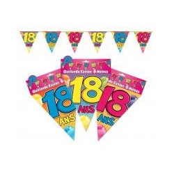 1 Wimpelgirlande "18 ans"