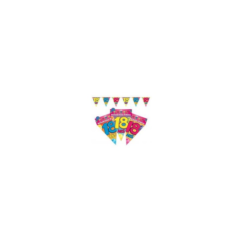 1 Wimpelgirlande "18 ans"