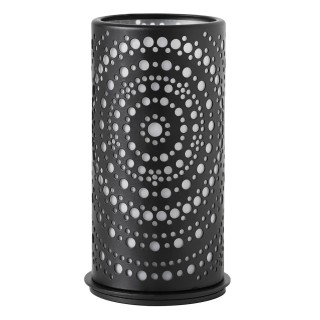 Bougeoir en métal Billy, noir