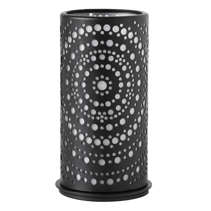 Bougeoir en métal Billy, noir