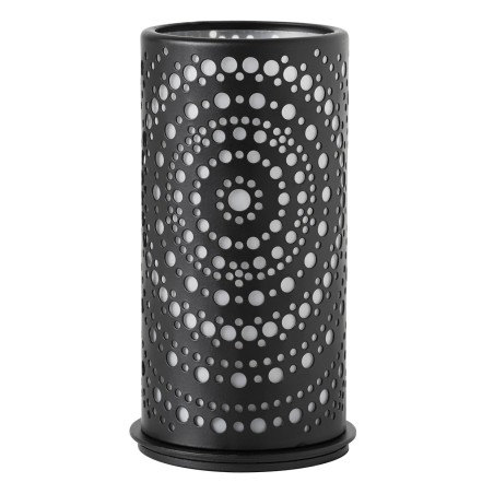 Bougeoir en métal Billy, noir