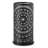 Metall-Kerzenhalter für Maxi-Teelichter oder LED, 14 x 7,5 cm, Billy, schwarz