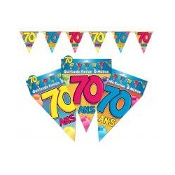Guirlande fanion 70 ans