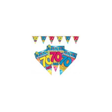 Guirlande fanion 70 ans