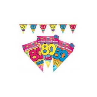 1 Wimpelgirlande "80 ans"